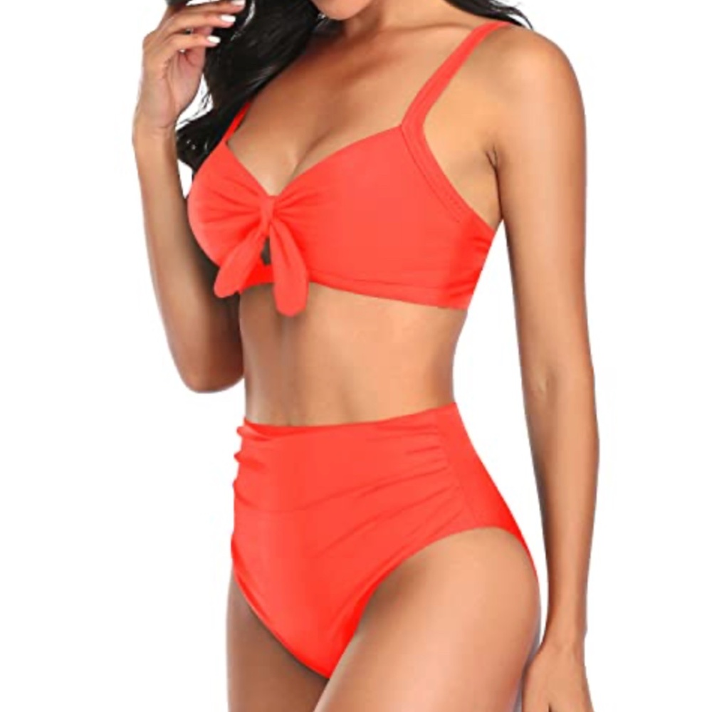 TEMPT ME Neon Orange Bikini XS NWT - Picture 9 of 10